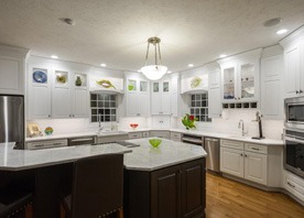 Gilmans Kitchens and Baths White Kitchen and Light Cabinets