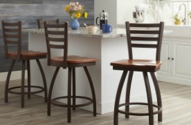 Accessories & Plumbing Fixtures Holland Bar Stool with Brown Chairs