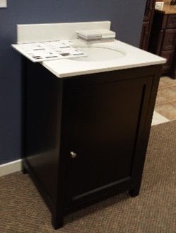 Specials Dark Cabinet and White Granite